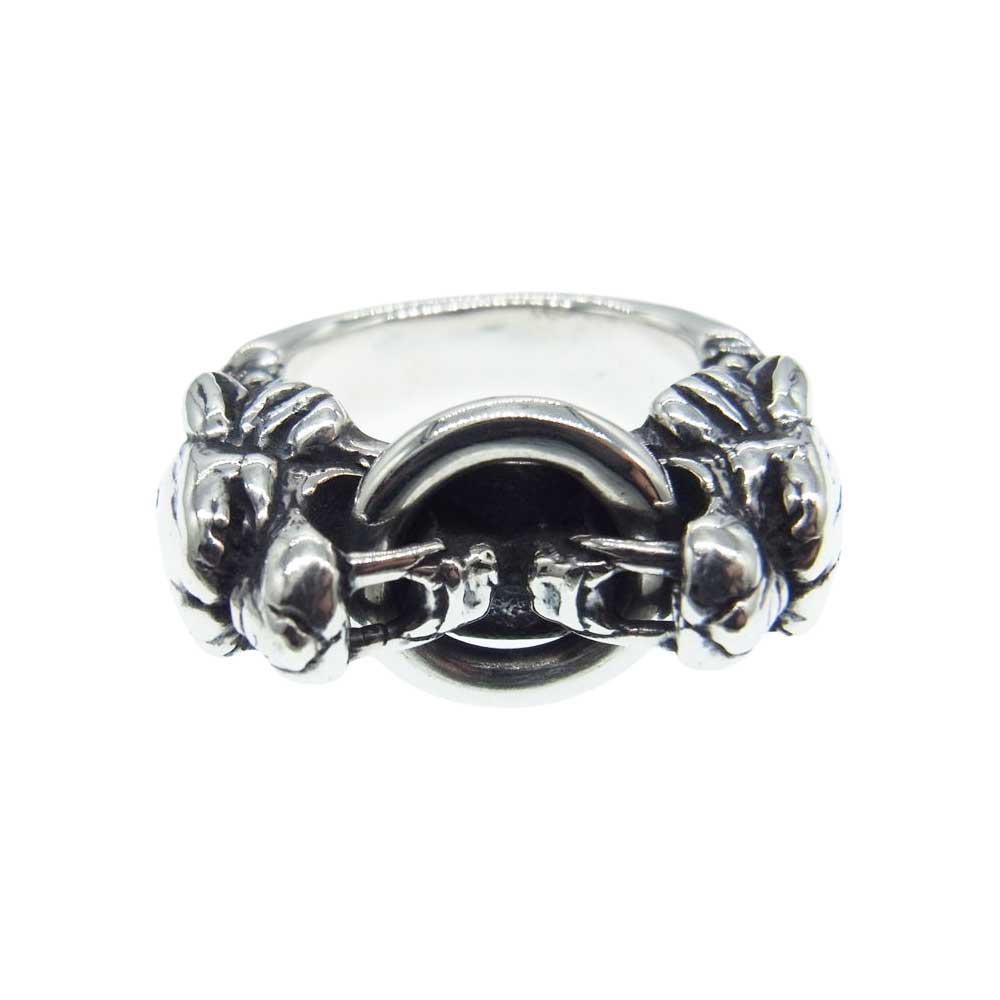 TRAVIS WALKER トラヴィスワーカー RGS177 DOUBLE SABER RING WITH SILVER RING ダブル サーベルタイガー リング シルバー系 20号【中古】