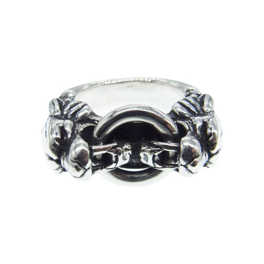 TRAVIS WALKER トラヴィスワーカー RGS177 DOUBLE SABER RING WITH SILVER RING ダブル サーベルタイガー リング シルバー系 20号【中古】
