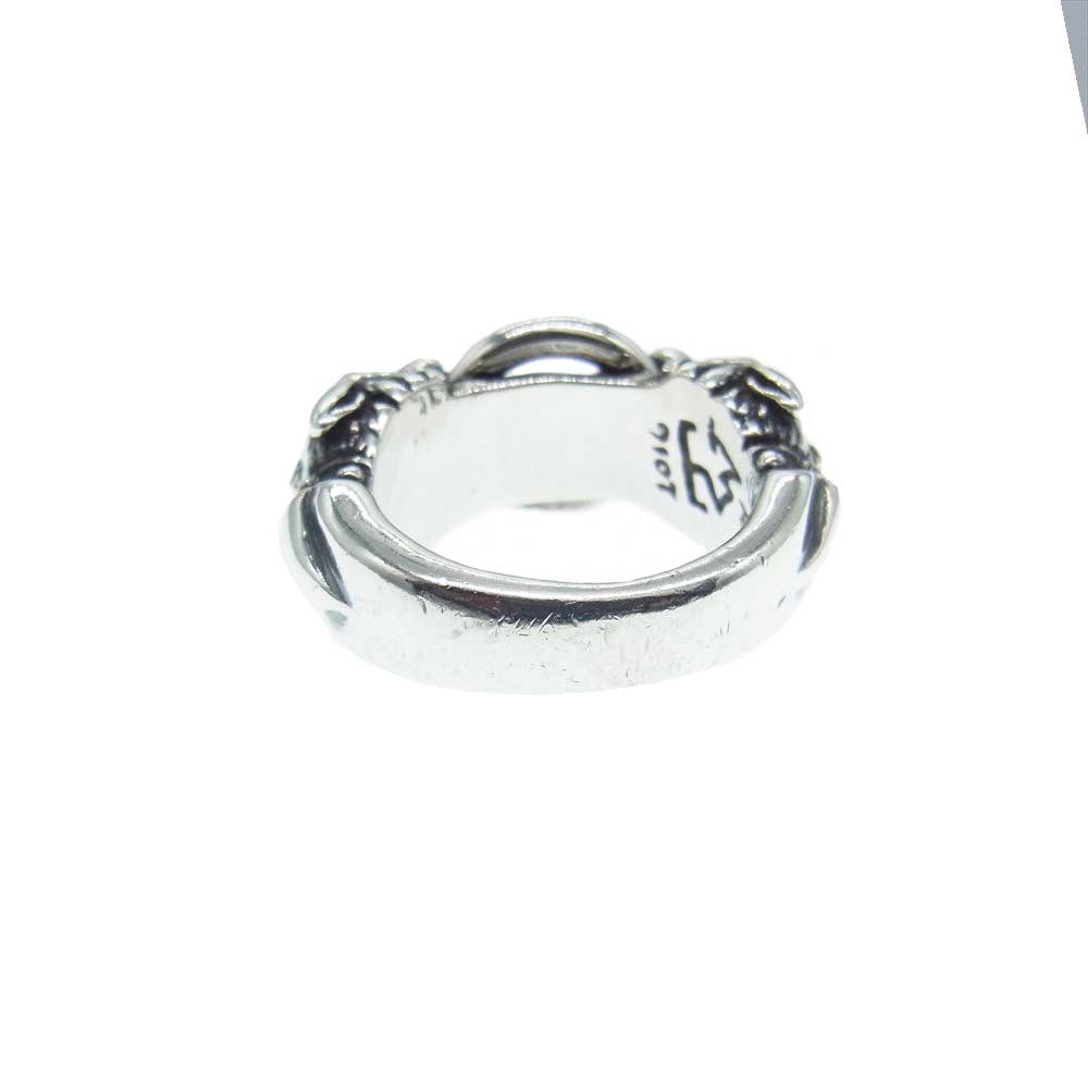 TRAVIS WALKER トラヴィスワーカー RGS177 DOUBLE SABER RING WITH SILVER RING ダブル サーベルタイガー リング シルバー系 20号【中古】
