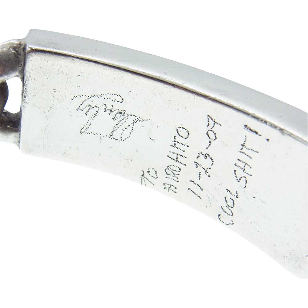 STANLEY GUESS スタンリーゲス クラシックリンク ダブル ウッドID ブレスレット シルバー系【中古】
