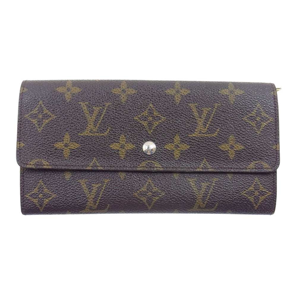 LOUIS VUITTON ルイ・ヴィトン モノグラム ポルトフォイユ サラ 長財布 ウォレット ブラウン系【中古】