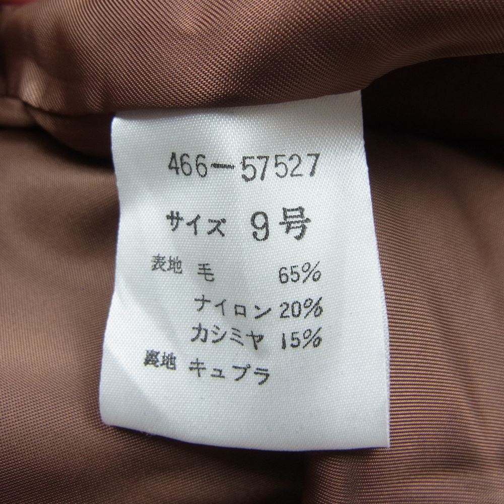 GIVENCHY ジバンシィ LIFE 466-57527 カシミヤ混 ウール コート ブラウン系 9号【中古】