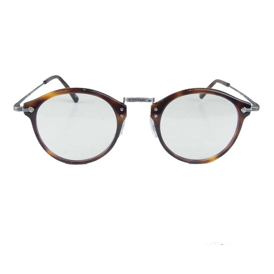 MASUNAGA GMS-805 メガネ 眼鏡 サングラス クリアレンズ 増永眼鏡 ブラウン系【美品】【中古】