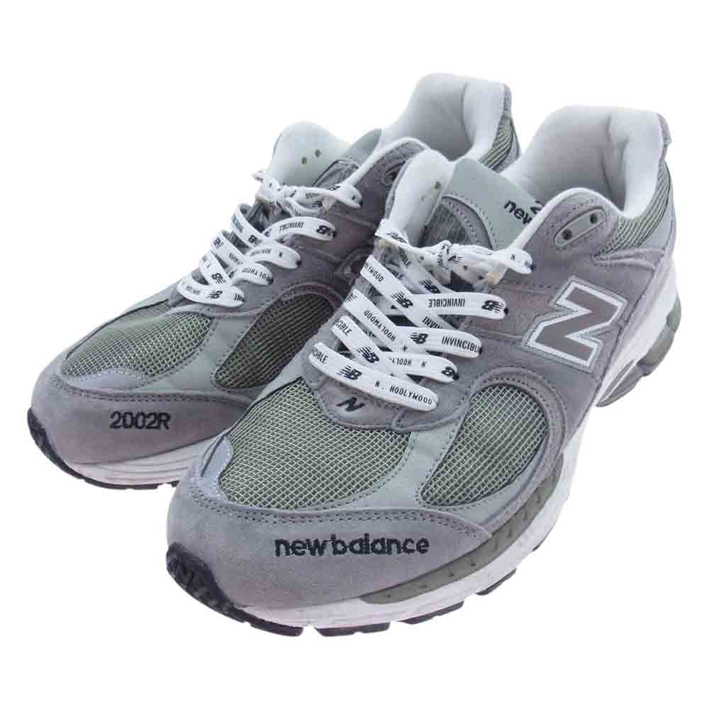 NEW BALANCE ニューバランス ML2002RV  × N.HOOLYWOOD エヌハリウッド INVINCIBLE インヴィンシブル ローカット スニーカー グレー系 US9.5【中古】