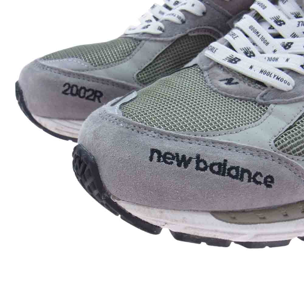 NEW BALANCE ニューバランス ML2002RV  × N.HOOLYWOOD エヌハリウッド INVINCIBLE インヴィンシブル ローカット スニーカー グレー系 US9.5【中古】