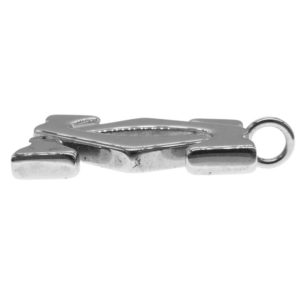 CARTIER カルティエ 2Cモチーフ ペンダント トップ シルバー系【中古】
