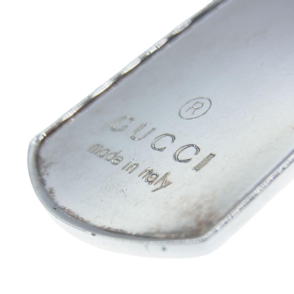 GUCCI グッチ ドッグタグ IDタグ ペンダント トップ スターリング シルバー 925 2枚セット【中古】