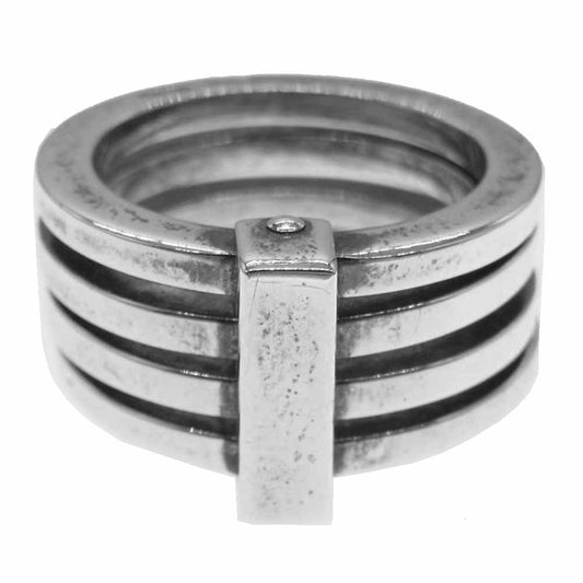 GUCCI グッチ 4連 リング スターリング シルバー 925 シルバー系 14号【中古】