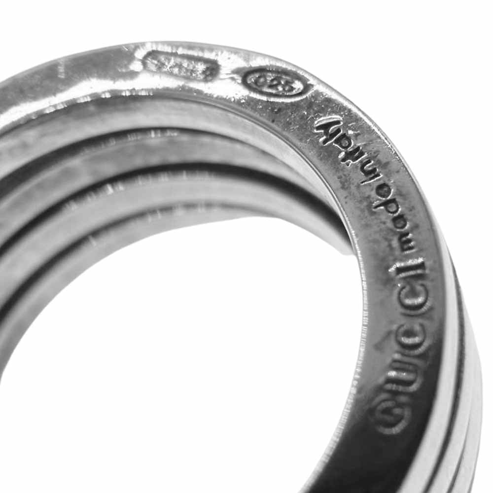 GUCCI グッチ 4連 リング スターリング シルバー 925 シルバー系 14号【中古】