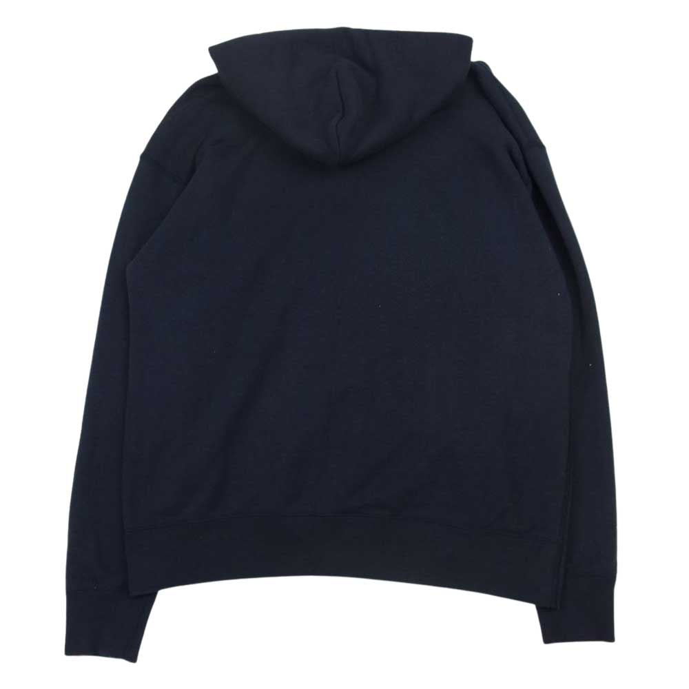 LOOPWHEELER ループウィラー × BEAMS ビームス 別注 吊り裏毛 ポケット フーディ プルオーバー スウェット パーカー ネイビー系 L【中古】