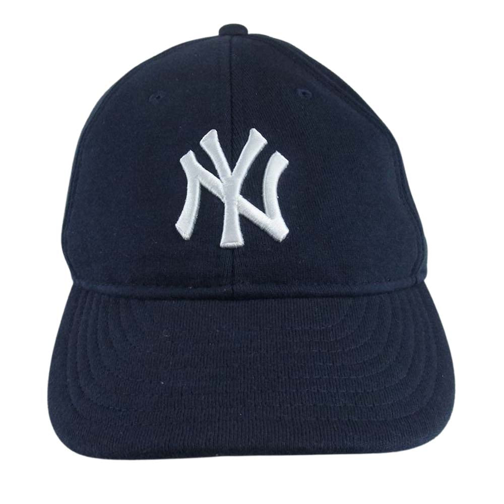 LOOPWHEELER ループウィラー × NEWERA ニューエラ BEAMS ビームス 別注 ロゴ ベースボール キャップ ネイビー系【中古】