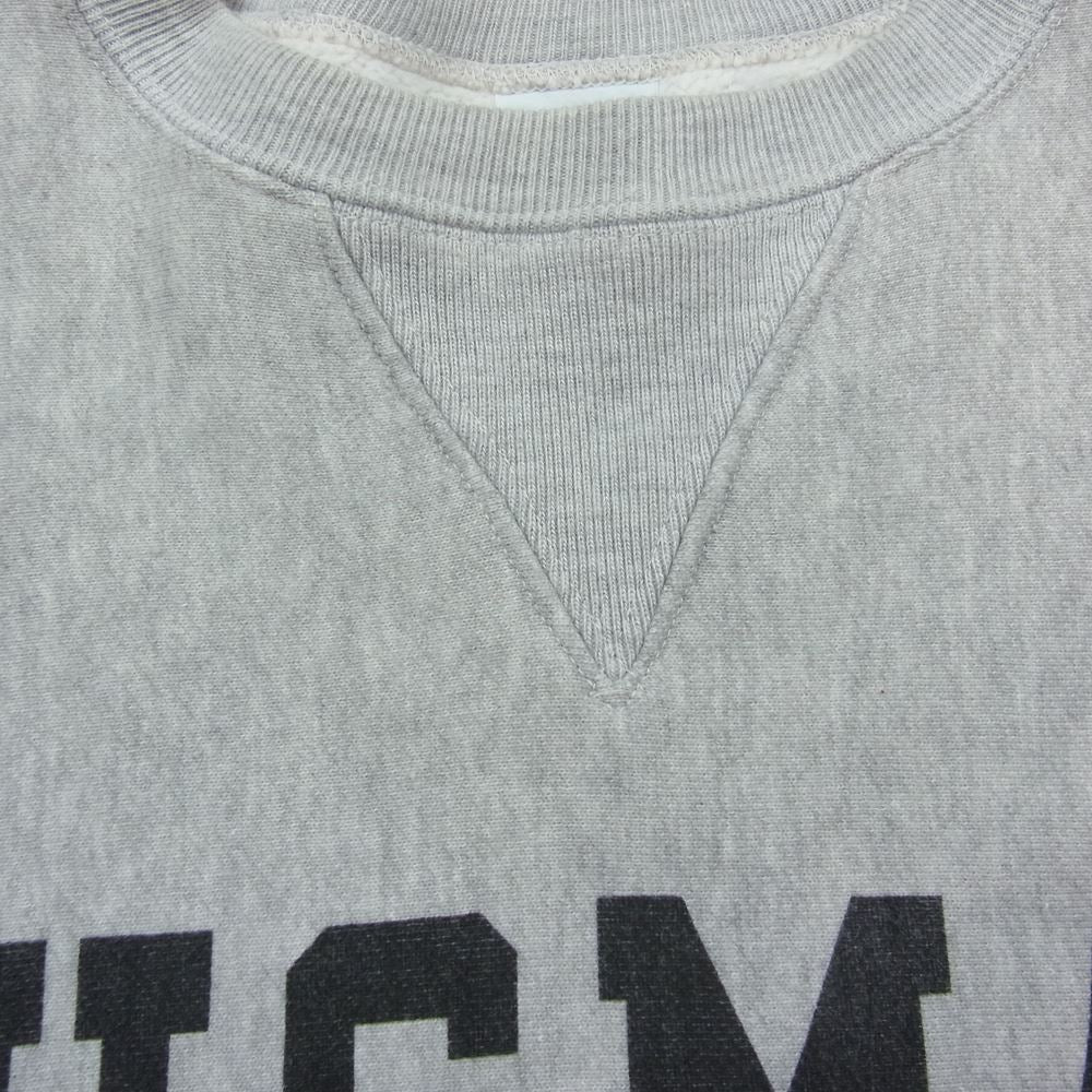 Buzz Rickson's バズリクソンズ BR69001BM × BEAMS ビームス 別注 USMA Sweat ロゴ プリント スウェット グレー系 M【中古】