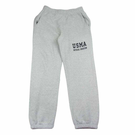Buzz Rickson's バズリクソンズ BR49003BM × BEAMS ビームス 別注 USMA Sweat Pant ロゴ プリント スウェット パンツ グレー系 M【中古】