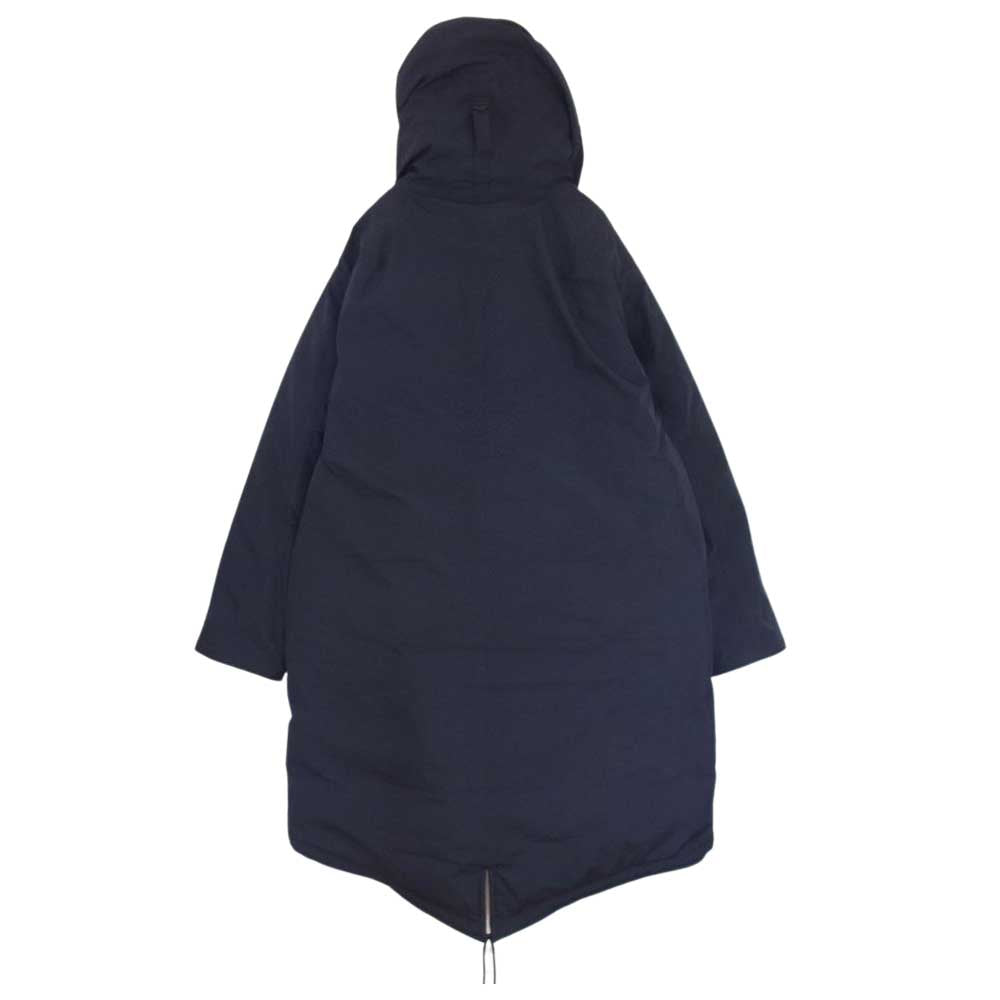 nanamica ナナミカ 22AW SUBF277 GORE-TEX Long Down Coat フーディ ロング フィッシュテール ダウン コート ネイビー系 M【中古】