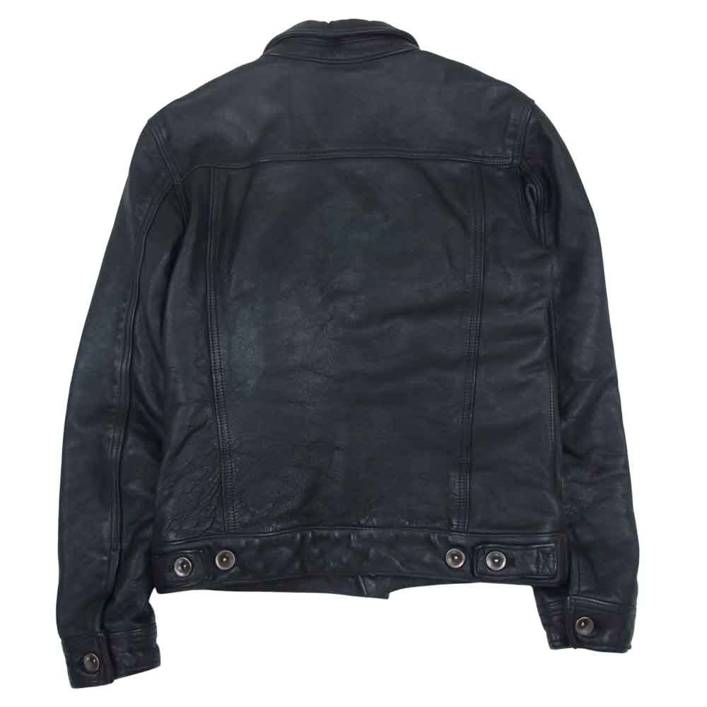 JACKROSE ジャックローズ 220722L Luv maison レザー トラッカー ジャケット 牛革 ブラック系 44【中古】