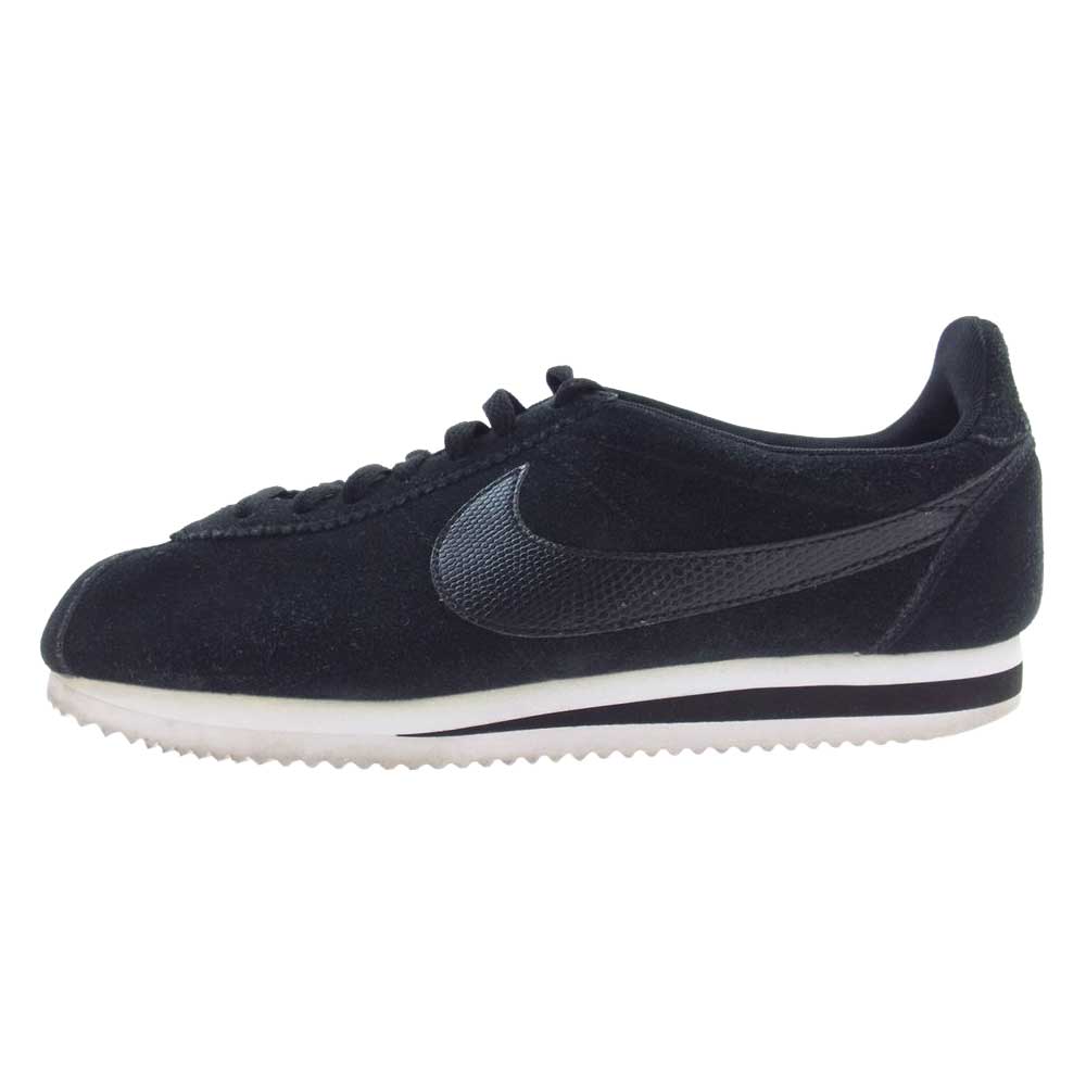 NIKE ナイキ 540998-071 CLASSIC CORTEZ LEATHER クラシック コルテッツ レザー スエード スニーカー ブラック系 27cm【中古】