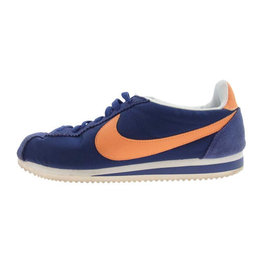 NIKE ナイキ 807472-483 CLASSIC CORTEZ NYLON クラシック コルテッツ ナイロン スニーカー ネイビー系 オレンジ系 26.5cm【中古】