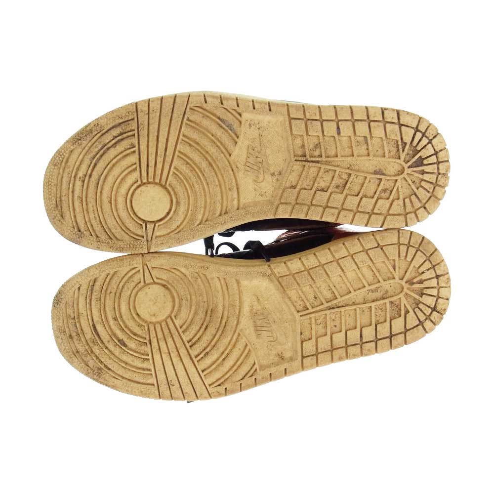 NIKE AIR JORDAN ナイキ ジョーダン 555088-028 RETRO HIGH OG SHATTERED BACKBOARD シャッタードバックボード ハイカット スニーカー ブラック系 オレンジ系 27.5cm【中古】