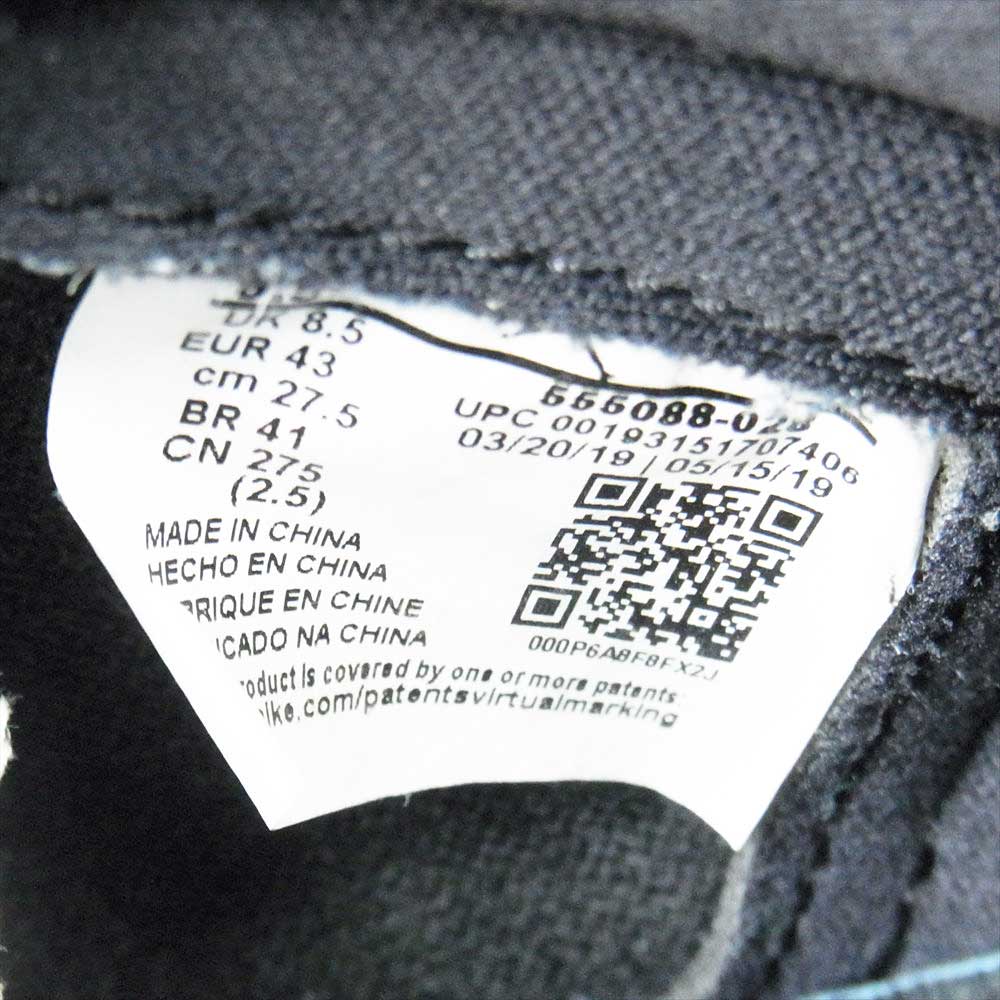 NIKE AIR JORDAN ナイキ ジョーダン 555088-028 RETRO HIGH OG SHATTERED BACKBOARD シャッタードバックボード ハイカット スニーカー ブラック系 オレンジ系 27.5cm【中古】