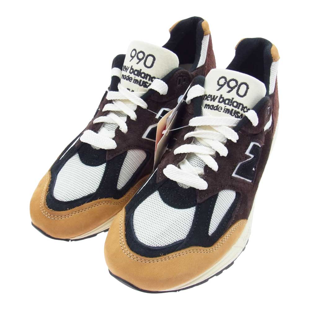 NEW BALANCE ニューバランス M990BB2 USA 製 990 V2 BB2 ローカット スニーカー ブラウン系 27.5cm【新古品】【未使用】【中古】