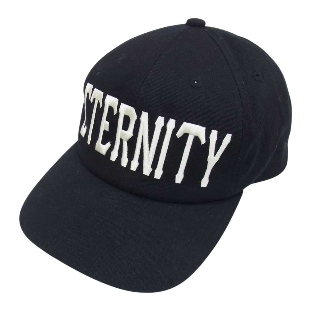 SAINT MICHAEL セントマイケル 23SS SM-S23-0000-071 ETERNITY CAP エタニティ 刺繍 キャップ 帽子 ブラック系【新古品】【未使用】【中古】