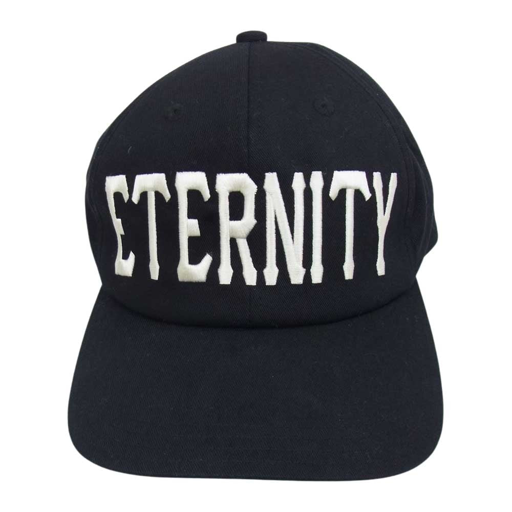 SAINT MICHAEL セントマイケル 23SS SM-S23-0000-071 ETERNITY CAP エタニティ 刺繍 キャップ 帽子 ブラック系【新古品】【未使用】【中古】