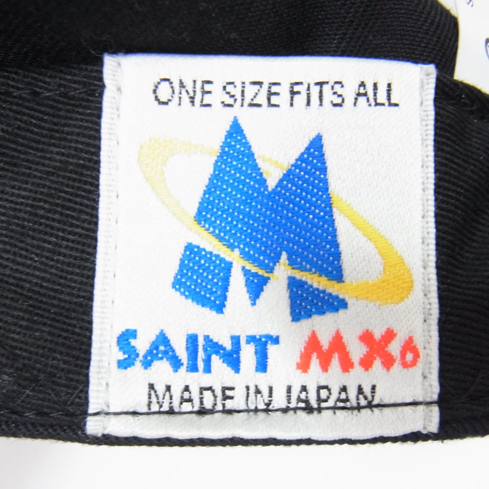 SAINT MICHAEL セントマイケル 23SS SM-S23-0000-071 ETERNITY CAP エタニティ 刺繍 キャップ 帽子 ブラック系【新古品】【未使用】【中古】