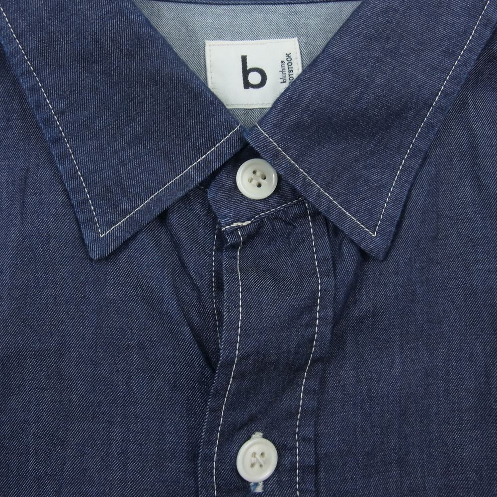 ブラームス ROOTS21SWLT1-I ROOTSTOCK for WILD LIFE TAILOR EX DENIM SHIRT ルーツストック ワイルド ライフ テーラー デニム 長袖 シャツ インディゴブルー系 3【中古】