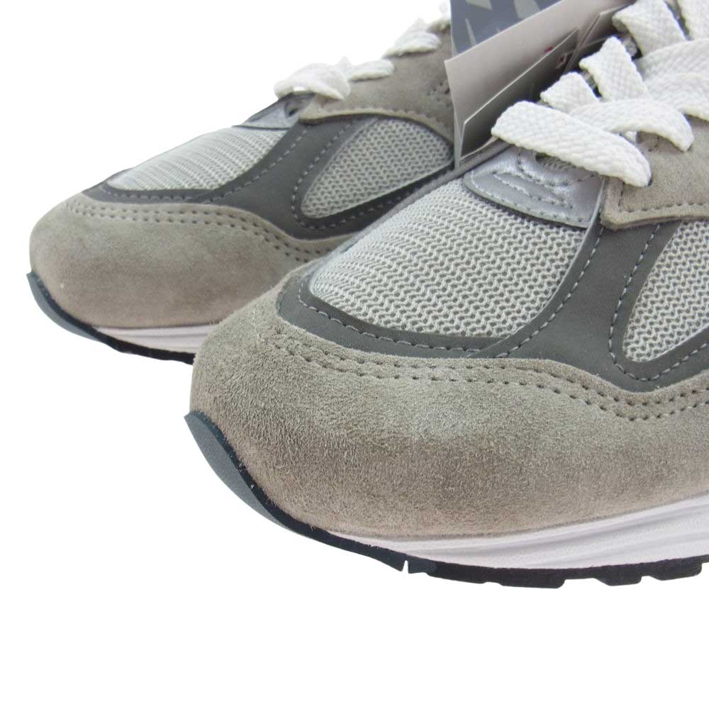 NEW BALANCE ニューバランス M990GY2 USA製 990 V2 スエード メッシュ ローカット スニーカー グレー系 27cm【新古品】【未使用】【中古】