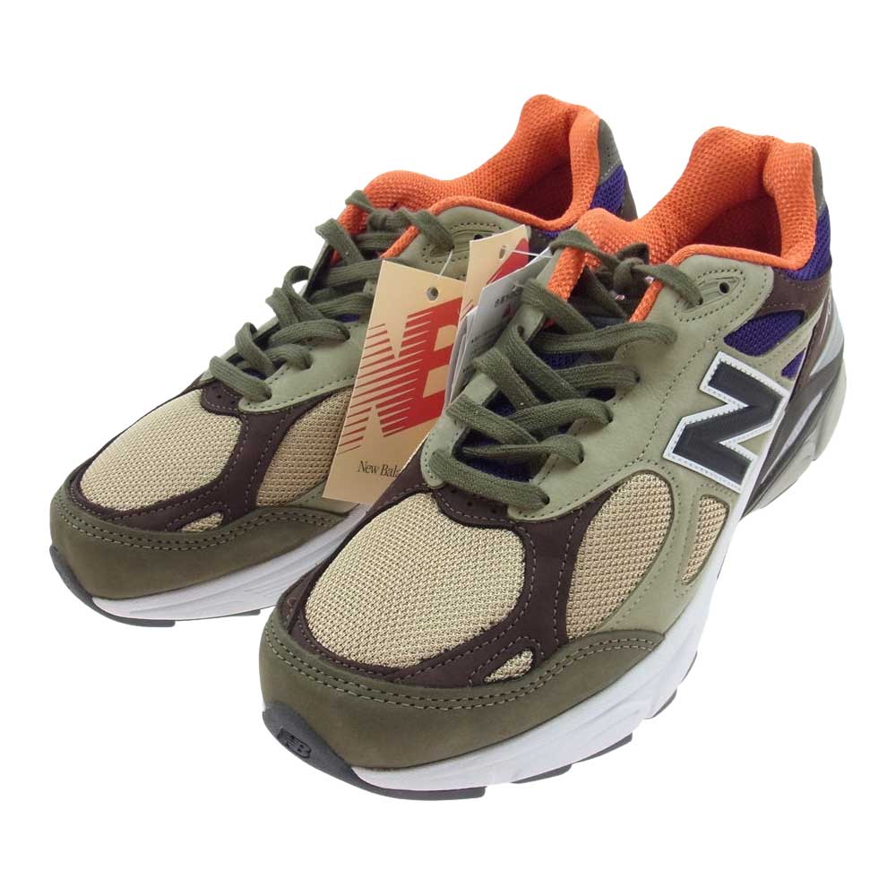 NEW BALANCE ニューバランス M990BT3 USA製 990 V3 ヌバック メッシュ ローカット スニーカー 27cm【新古品】【未使用】【中古】