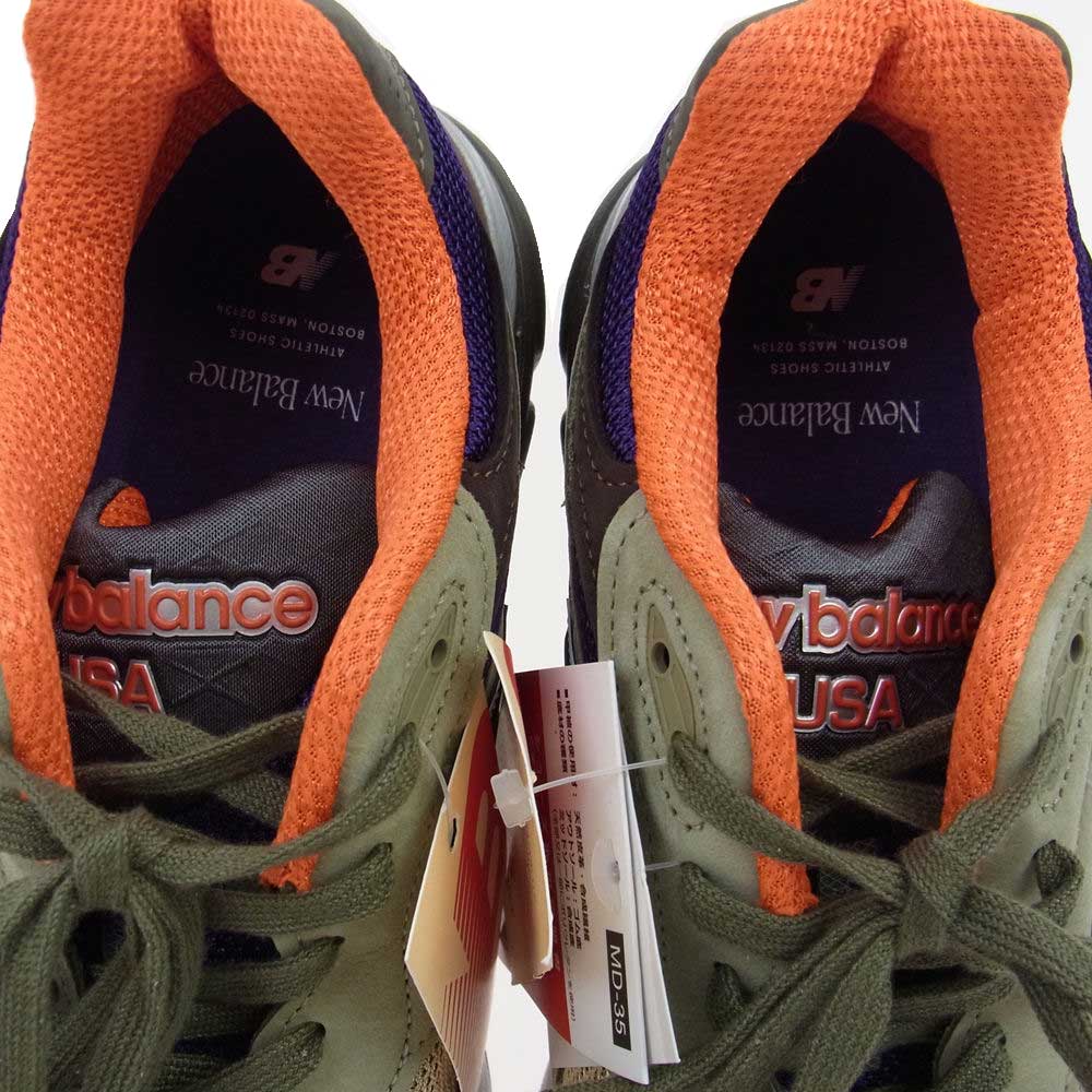 NEW BALANCE ニューバランス M990BT3 USA製 990 V3 ヌバック メッシュ ローカット スニーカー 27cm【新古品】【未使用】【中古】