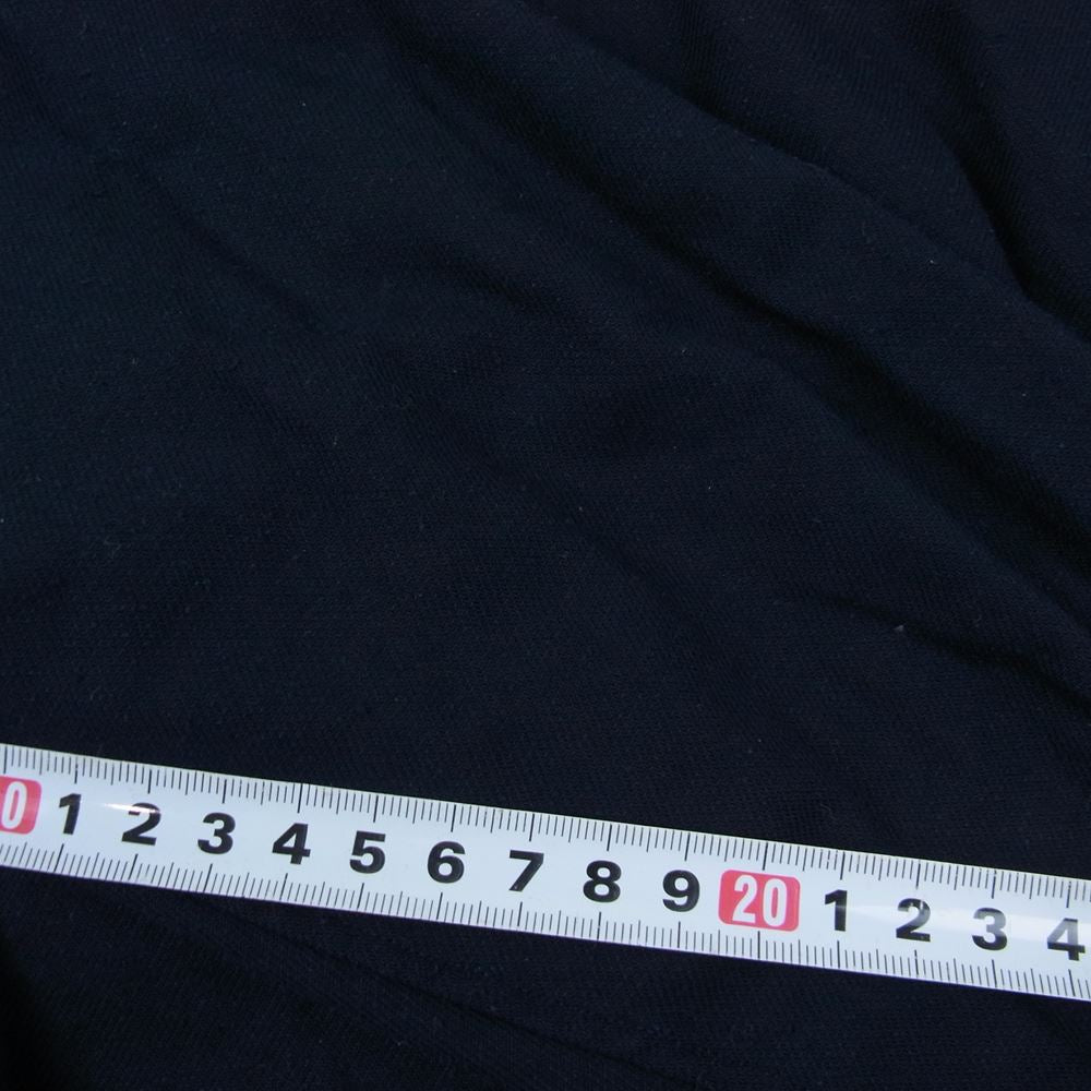 ニューターム シルク混 長袖 シャツ  ネイビー系 L【中古】