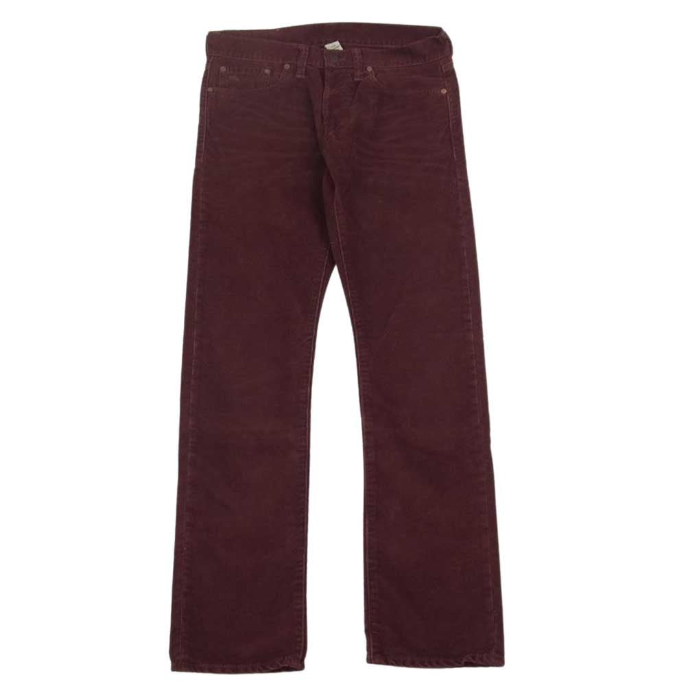 RRL ダブルアールエル 5ポケット ボタンフライ コーデュロイ パンツ ブラウン系 29×30【中古】