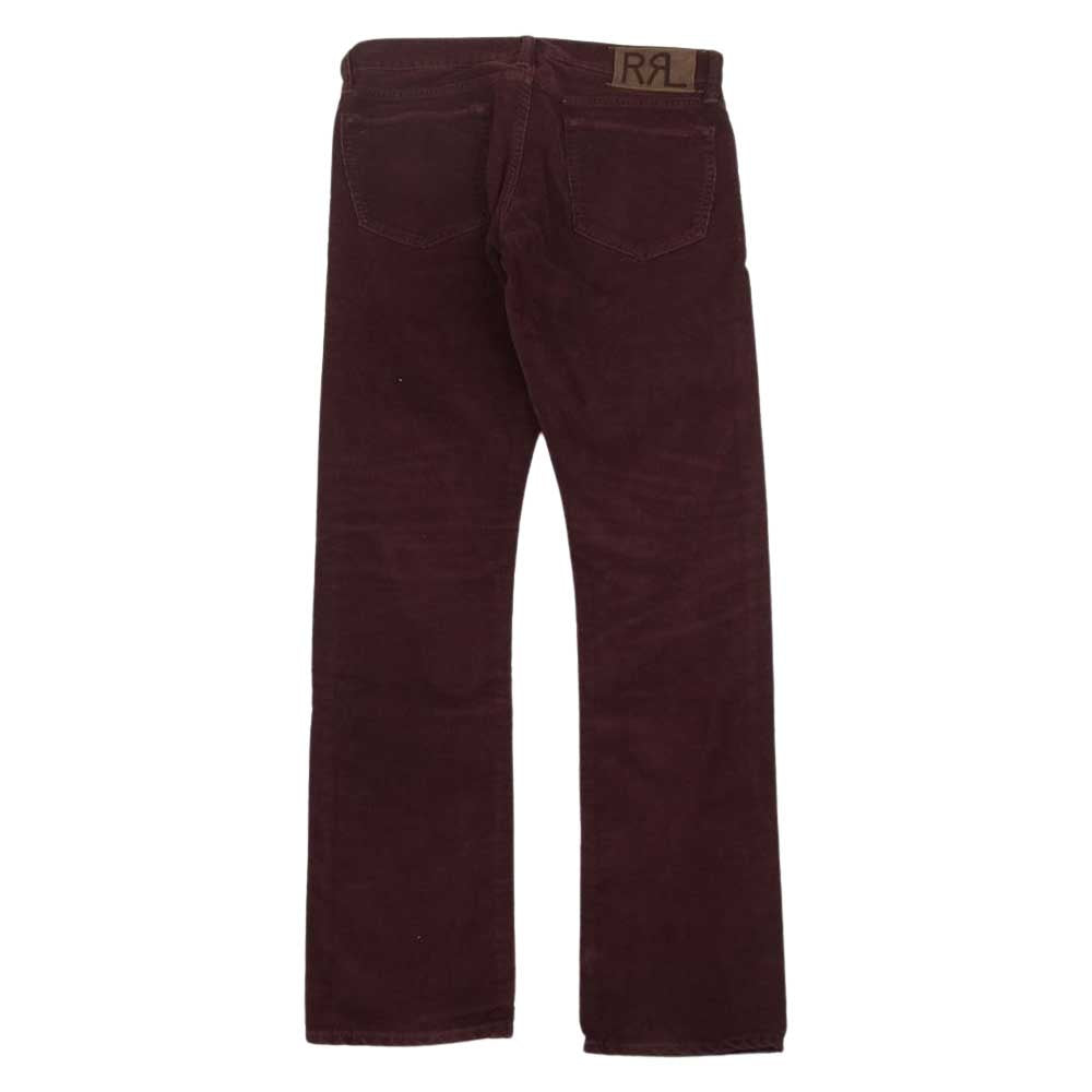 RRL ダブルアールエル 5ポケット ボタンフライ コーデュロイ パンツ ブラウン系 29×30【中古】
