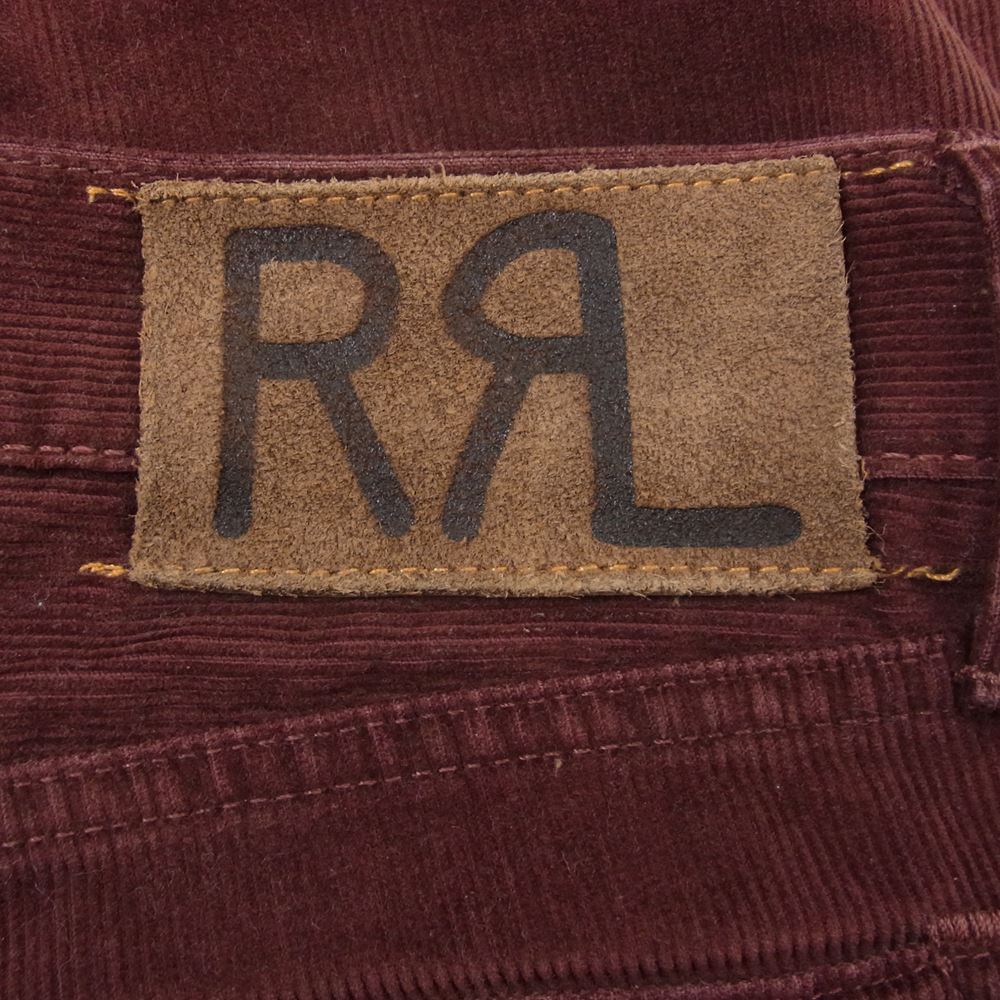 RRL ダブルアールエル 5ポケット ボタンフライ コーデュロイ パンツ ブラウン系 29×30【中古】