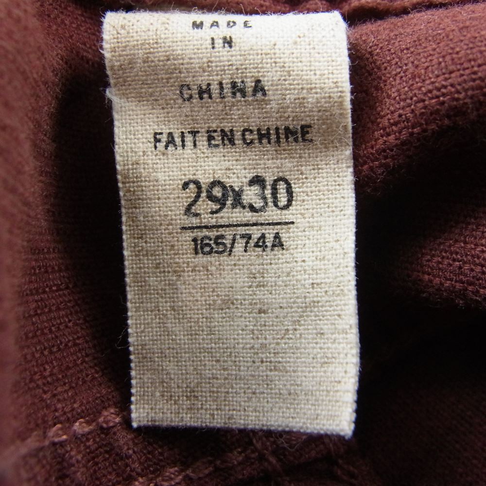 RRL ダブルアールエル 5ポケット ボタンフライ コーデュロイ パンツ ブラウン系 29×30【中古】