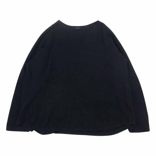 COMOLI コモリ 19AW Q03-05017 シルク プルオーバー フリース トップ ブラック系 2【中古】