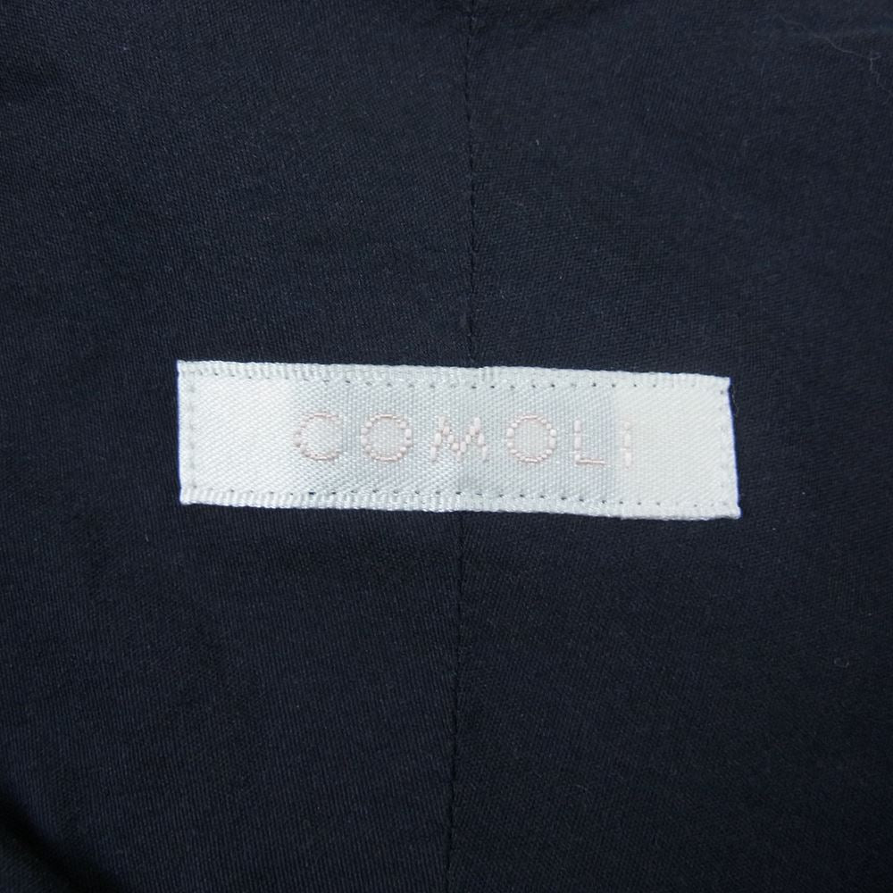 COMOLI コモリ 23SS X01-02001 長袖 コモリシャツ ネイビー系 2【中古】