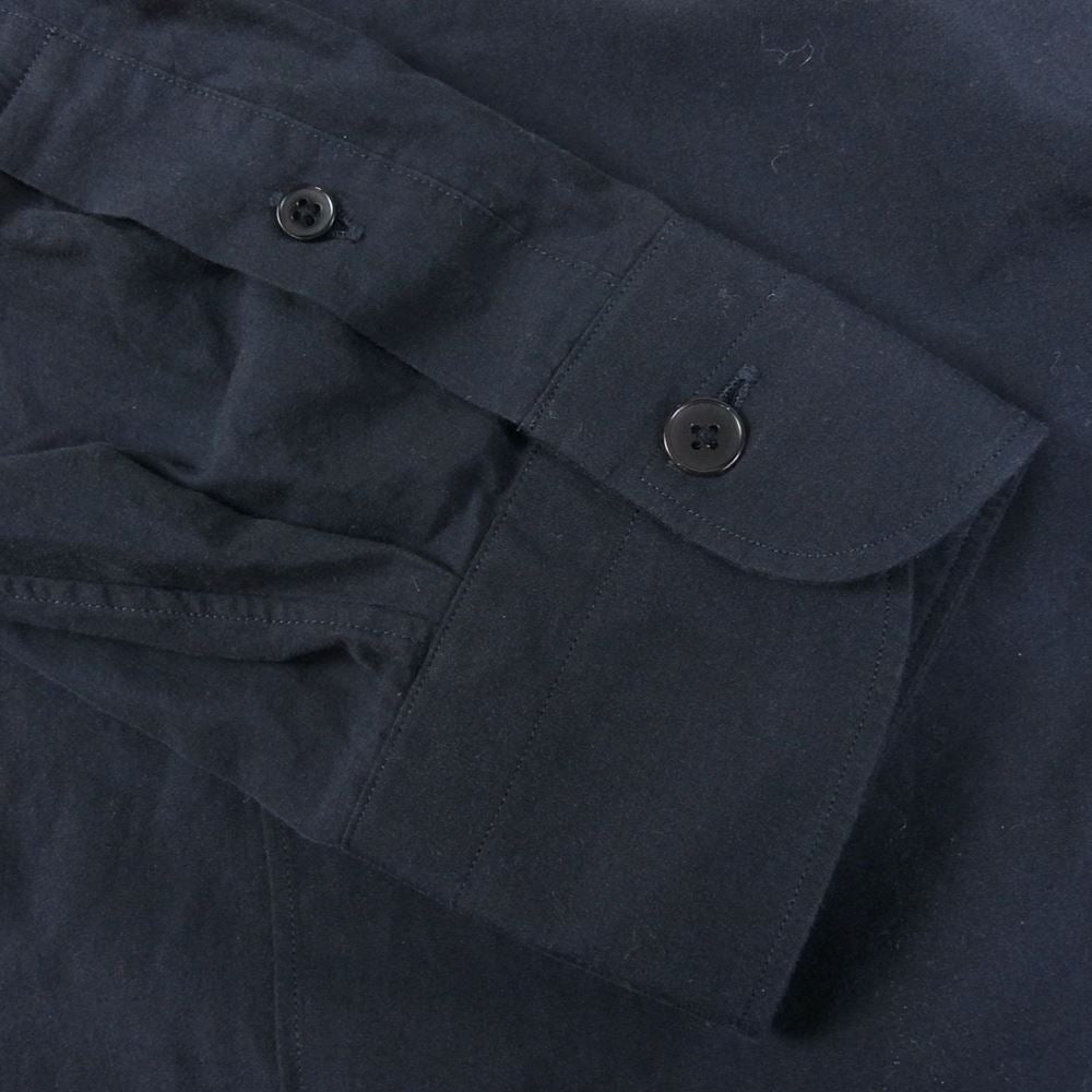 COMOLI コモリ 23SS X01-02001 長袖 コモリシャツ ネイビー系 2【中古】