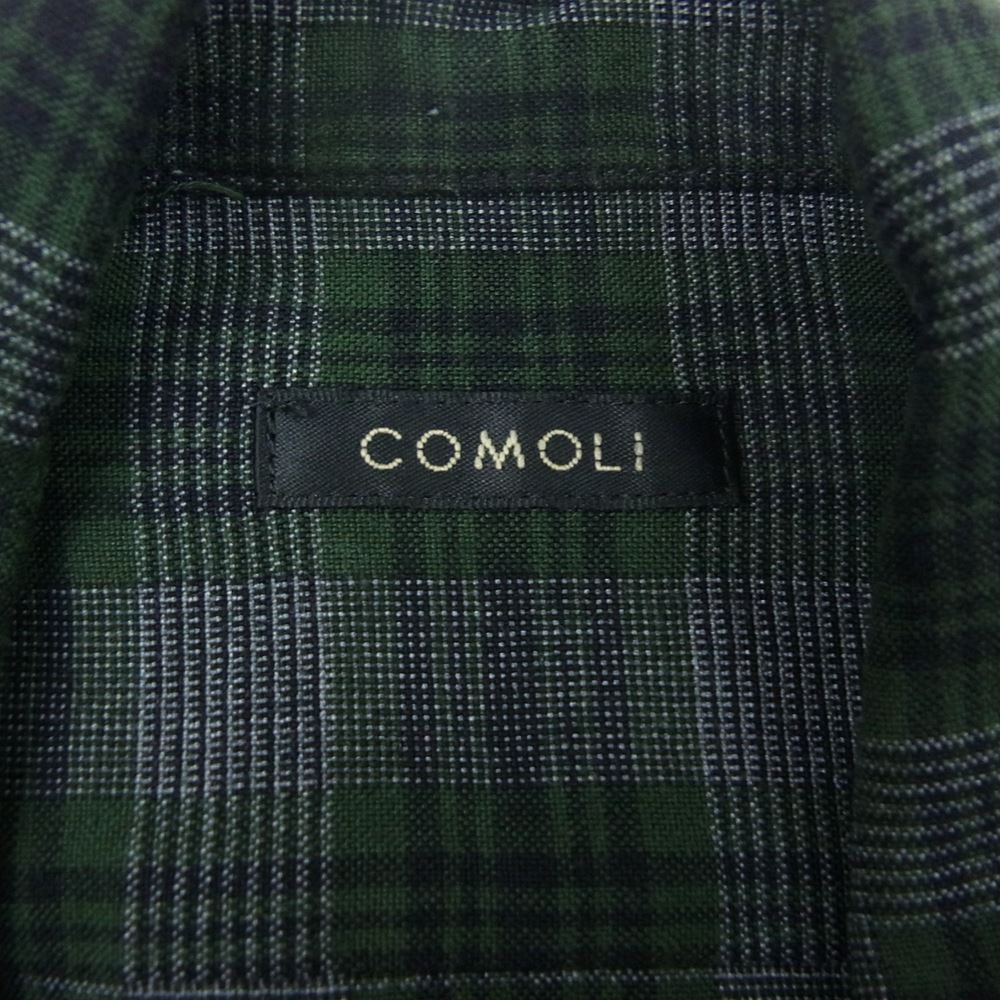 COMOLI レーヨンチェックシャツ 20SS 【公式通販】