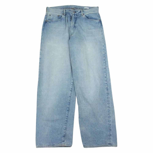 COMOLI コモリ 22AW W03-03004 ブリーチ デニム 5P パンツ インディゴブルー系 2【中古】