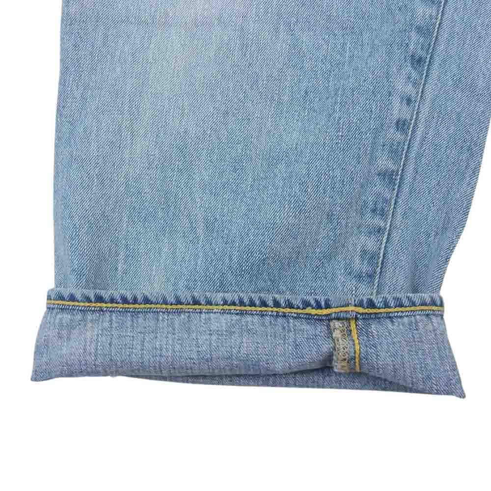 COMOLI コモリ 22AW W03-03004 ブリーチ デニム 5P パンツ インディゴブルー系 2【中古】