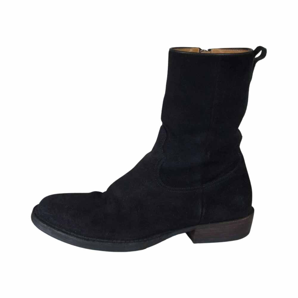 MINEDENIM マインデニム 2114158 × nonnative ノンネイティブ SIDE ZIP BOOTS サイドジップ スエード ブーツ ブラック系 40【中古】