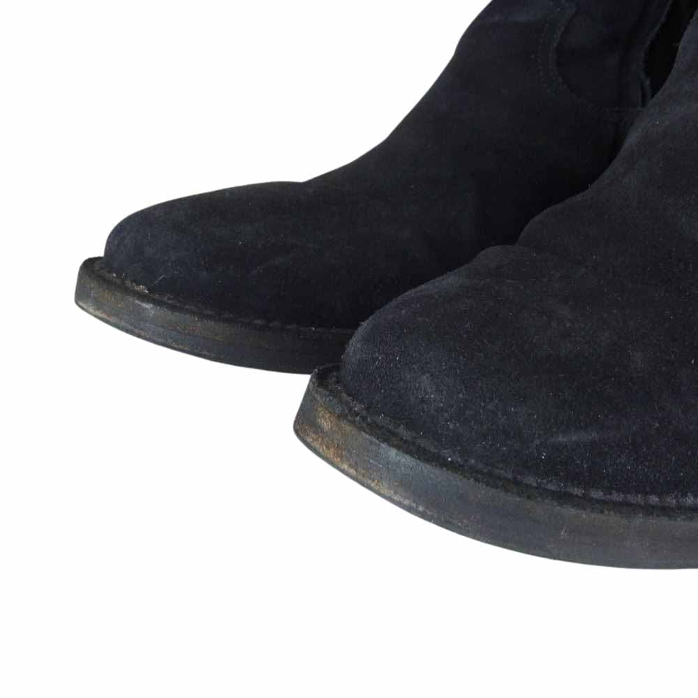 MINEDENIM マインデニム 2114158 × nonnative ノンネイティブ SIDE ZIP BOOTS サイドジップ スエード ブーツ ブラック系 40【中古】