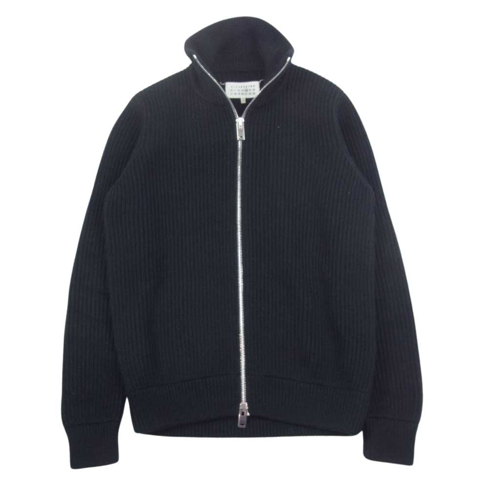 MAISON MARGIELA メゾンマルジェラ 15AW S30GP0173 S15379 14ライン フルジップ ドライバーズ ニット ブラック系 S【中古】