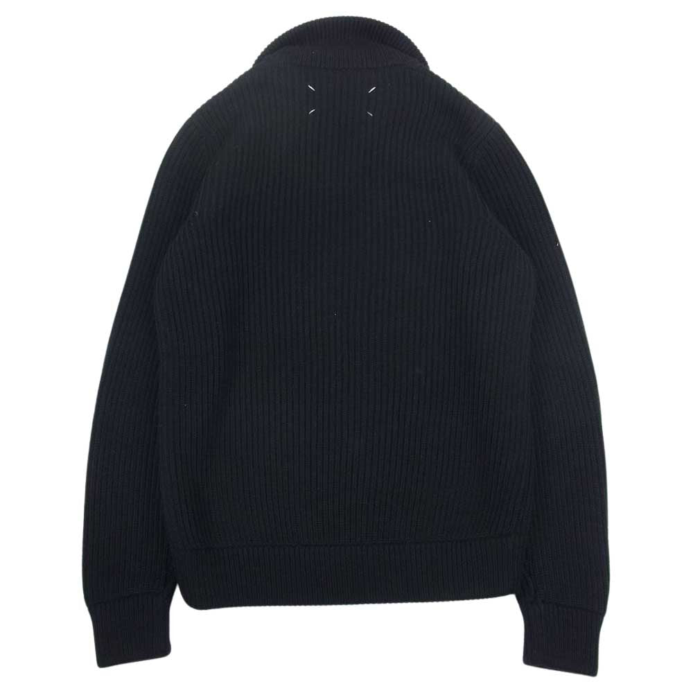 MAISON MARGIELA メゾンマルジェラ 15AW S30GP0173 S15379 14ライン フルジップ ドライバーズ ニット ブラック系 S【中古】