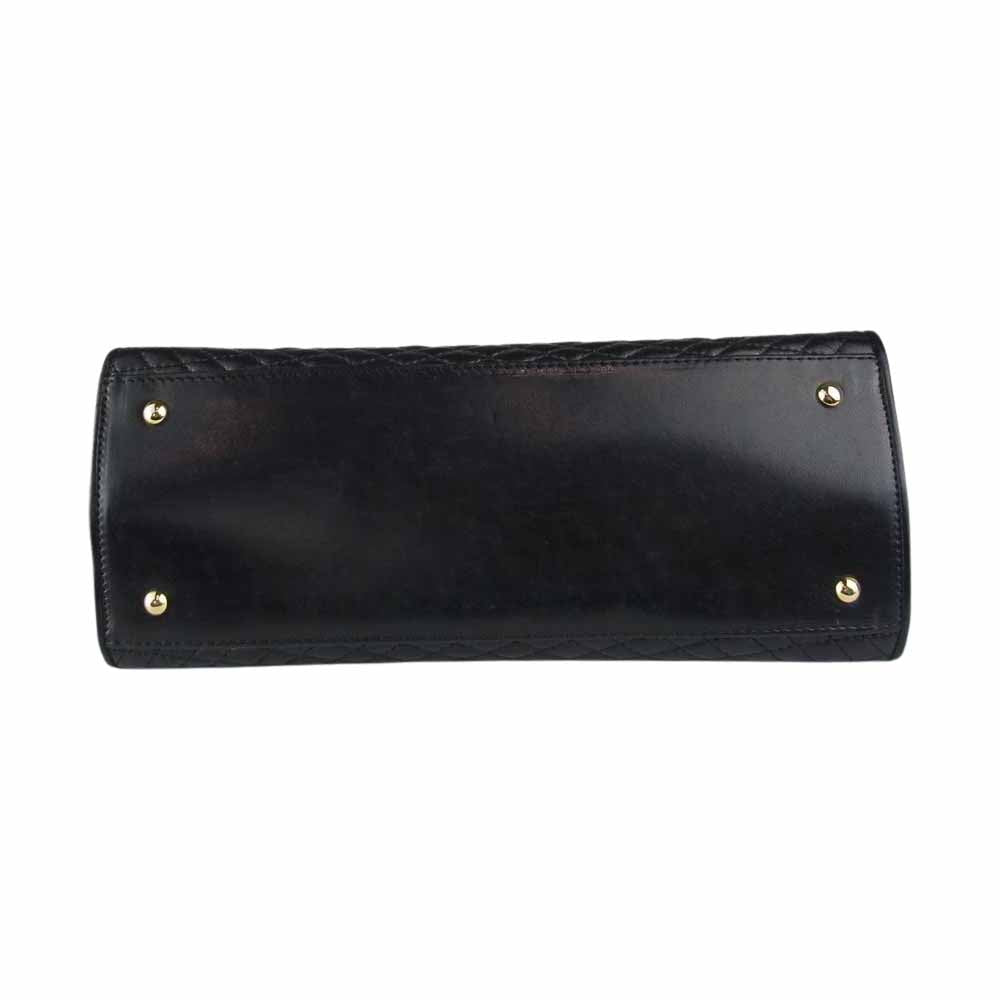 BALLY バリー ハンドバッグ ゴールド金具 ショルダーバッグ ブラック系【中古】