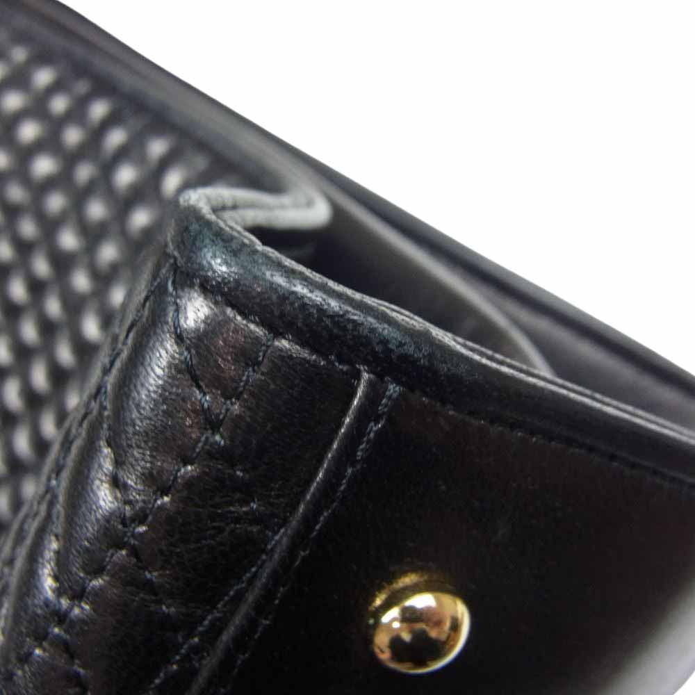 BALLY バリー ハンドバッグ ゴールド金具 ショルダーバッグ ブラック系【中古】