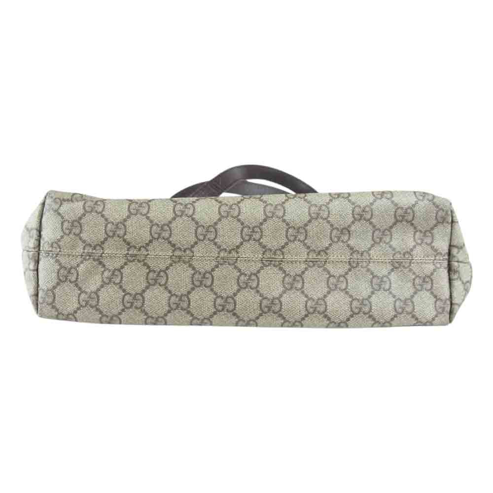 GUCCI グッチ 181086 491403 GGプラス GGスプリーム ハンドバッグ トートバッグ  ブラウン系【中古】