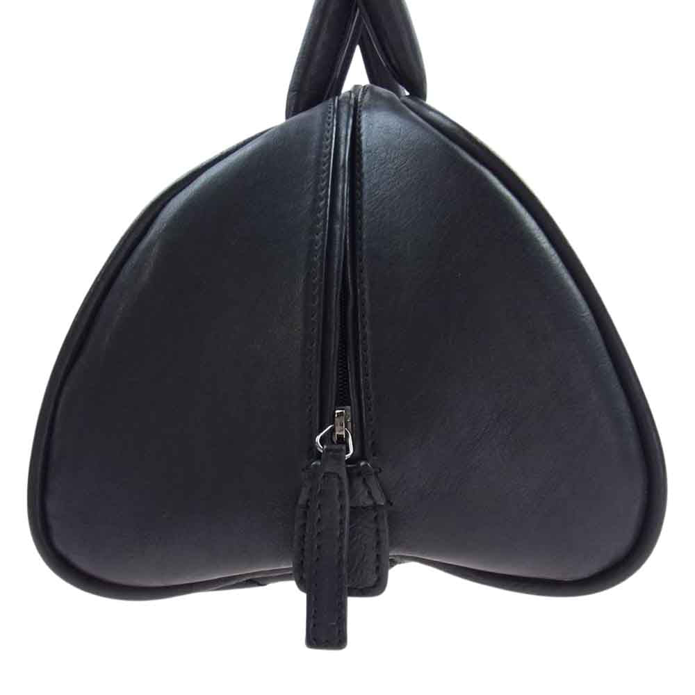 CHANEL シャネル ビッグ ココマーク レザー ハンドバッグ ミニボストンバッグ ボーリングバッグ  ブラック系【中古】